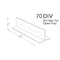Azar Displays 7.5" T-Divider, PK10 70DIV - alternate 2